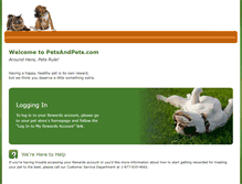 Tablet Screenshot of petsandpets.com
